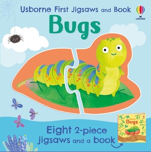 Книги про животных: Bugs (набор из 8 пазлов и книга) [Usborne]