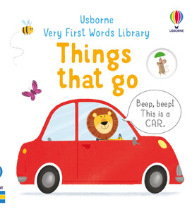 Книги про транспорт: Very First Words Library: Things that Go [Usborne]