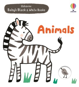 Книги для дітей: Baby's Black and White Book: Animals [Usborne]
