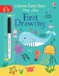 Книги для дітей: Early Years Wipe-Clean First Drawing [Usborne]