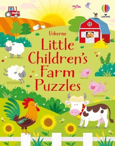 Книги с логическими заданиями: Little Children's Farm Puzzles [Usborne]