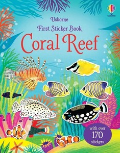 Альбомы с наклейками: First Sticker Book Coral reef [Usborne]