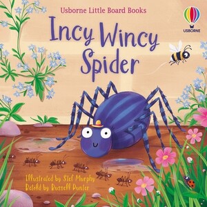 Книги для детей: Little Board Book: Incy Wincy Spider [Usborne]