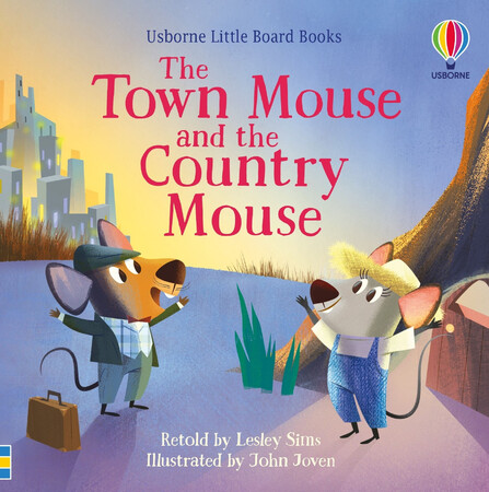 Художні книги: The Town Mouse and the Country Mouse (Little Board Book) [Usborne]