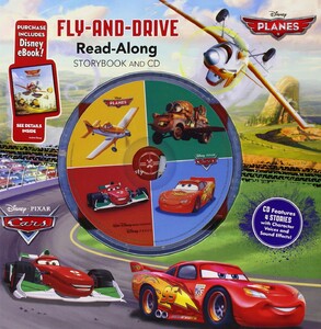 Книги для дітей: Cars/Planes: Fly-And-Drive Read-Along
