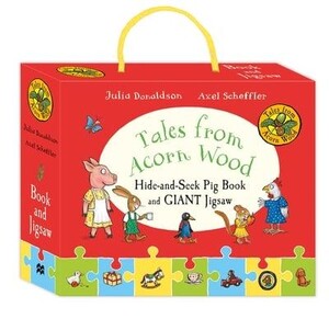 Підбірка книг: Tales from Acorn Wood: Hide-and-Seek Pig Book and Jigsaw Set