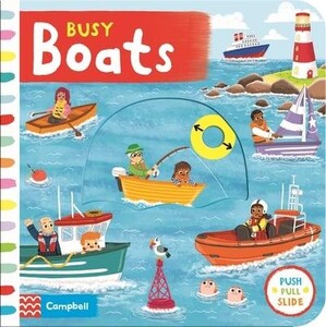 С подвижными элементами: Busy Boats - Busy Books