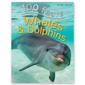 Книги для дітей: 100 Facts Whales and Dolphins