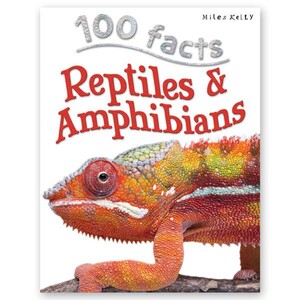 Книги для дітей: 100 Facts Reptiles and Amphibians