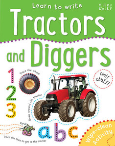 Книги для дітей: Learn to Write Tractors and Diggers
