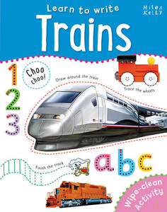 Розвивальні книги: Learn to Write Trains