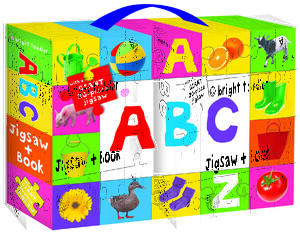 Розвивальні книги: Bright Toddler Jigsaw and Book Set: ABC