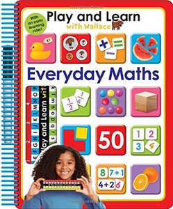Розвивальні книги: Play and Learn with Wallace: Everyday Maths