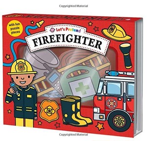 Книги для детей: Let's Pretend: Firefighter