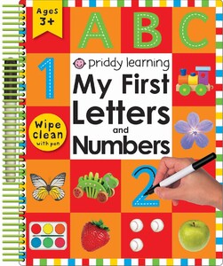 Книги для дітей: My First Letters and Numbers (Wipe Clean Spirals)