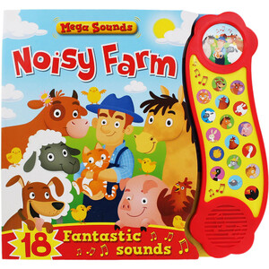 Книги про животных: Noisy Farm - Sound Book