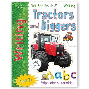 Пізнавальні книги: Get Set Go Writing: Tractors and Diggers