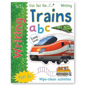 Книги для дітей: Get Set Go Writing: Trains