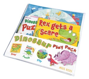 Набор: книга и пазл: Dinosaur Play Pack