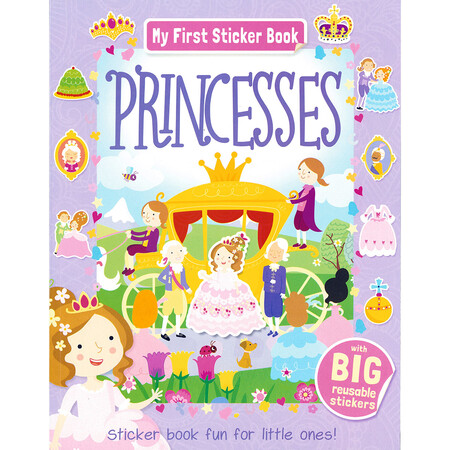 Альбоми з наклейками: My First Sticker Books: Princesses