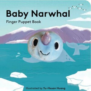 Тактильні книги: Baby Narwhal: книга з пальчиковою іграшкою [Abrams]