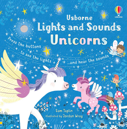 Музичні книги: Lights and Sounds Unicorns [Usborne]