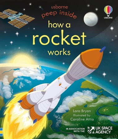 С окошками и створками: Peep Inside How a Rocket Works [Usborne]