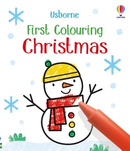 Творчество и досуг: First Colouring: Christmas [Usborne]