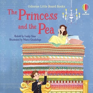 Книги для дітей: Little Board Book: The Princess and the Pea [Usborne]
