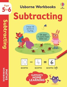 Обучение счёту и математике: Workbooks Subtracting (возраст 5-6 лет) [Usborne]