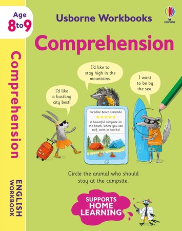 Навчання читанню, абетці: Workbooks Comprehension (вік 8-9) [Usborne]