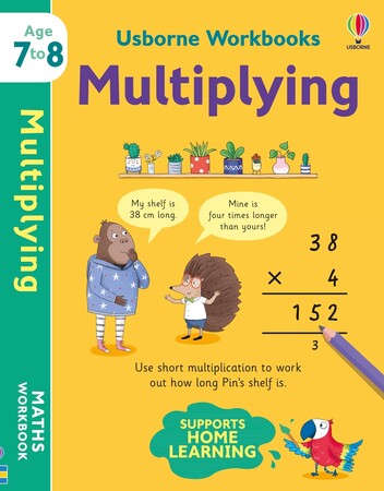 Обучение счёту и математике: Workbooks Multiplying (возраст 7-8) [Usborne]