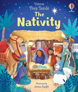 Книги для дітей: Peep Inside The Nativity [Usborne]