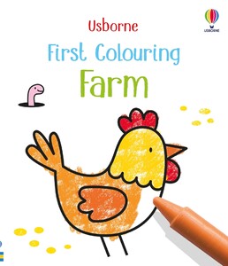 Малювання, розмальовки: First Colouring: Farm [Usborne]