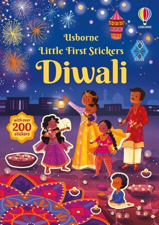 Альбомы с наклейками: Little First Sticker Book Diwali [Usborne]