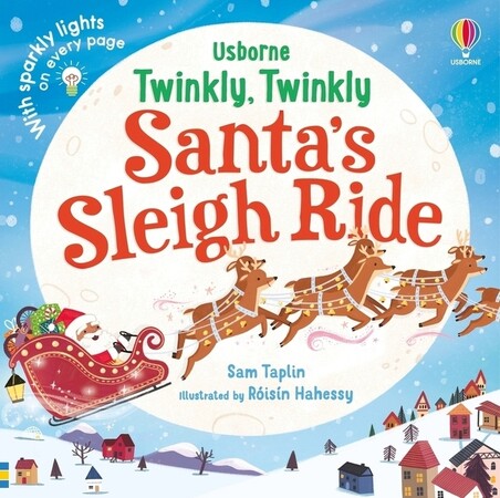 Новорічні книги: Twinkly Twinkly Santa's Sleigh Ride [Usborne]