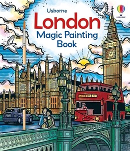 Книги для детей: London Magic Painting Book [Usborne]