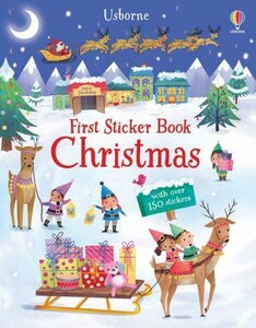 Новогодние книги: First Sticker Book: Christmas [Usborne]