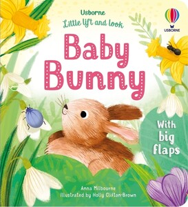 Книги про тварин: Little Lift and Look Baby Bunny [Usborne]