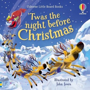Художественные книги: Little Board Book: Twas the Night Before Christmas [Usborne]