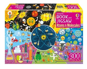 Ігри та іграшки: Набір: пазл і книга «Атоми і молекули» [Usborne]