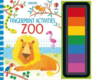 Книги про животных: Fingerprint Activities Zoo [Usborne]
