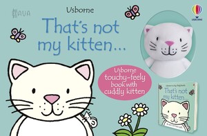 Книги про тварин: Набір: книга That's Not My Kitten та іграшка [Usborne]