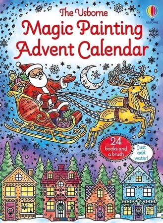 Малювання, розмальовки: Magic Painting Advent Calendar [Usborne]