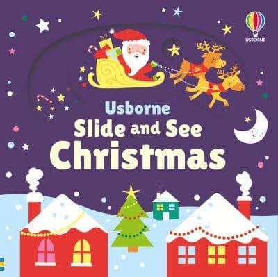 Новорічні книги: Slide and See Christmas [Usborne]