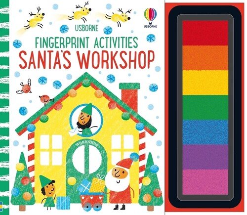 Малювання, розмальовки: Fingerprint Activities: Santa's Workshop [Usborne]