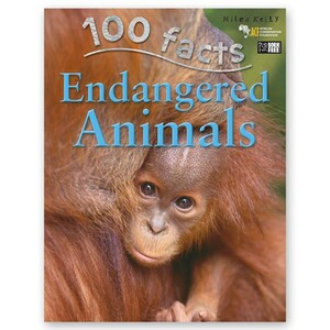 Книги для дітей: 100 Facts Endangered Animals