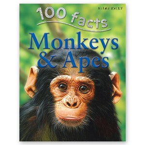 Книги для дітей: 100 Facts Monkeys and Apes