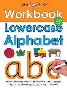 Розвивальні книги: Wipe-Clean Workbook: Lowercase Alphabet
