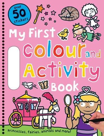 Альбоми з наклейками: My First Colour and Activity Books: Pink